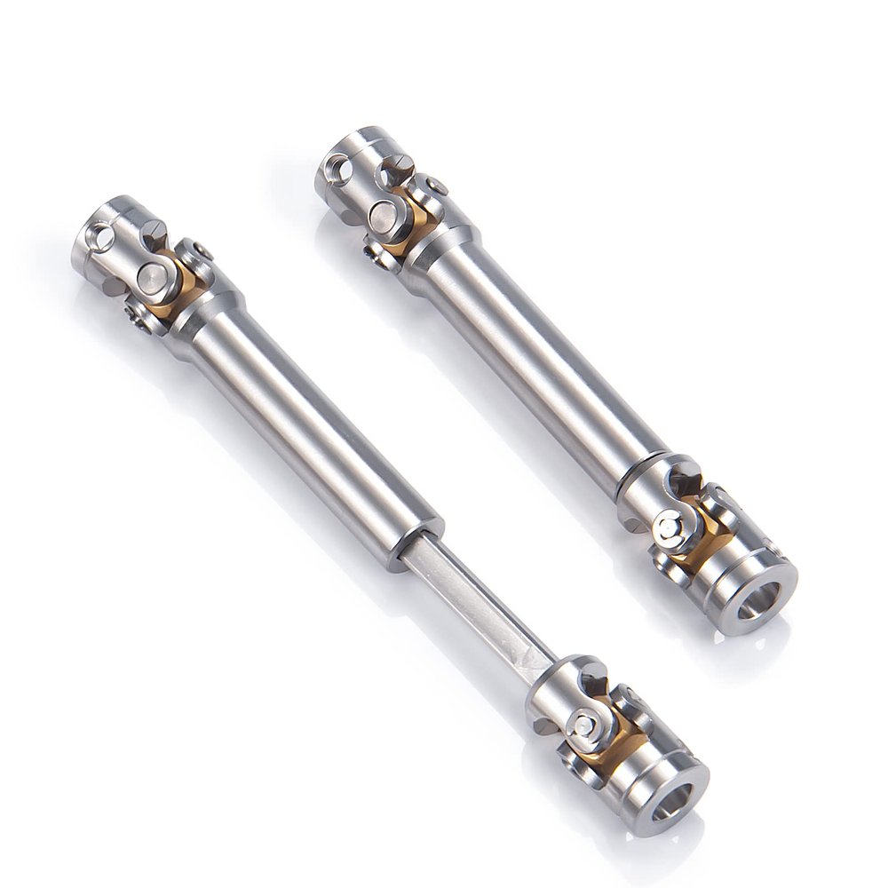 RC-Hub 1Pcs RC Driveshafts Metal Drive Shaft 45-50/47-57/55-67/60-80mm for 1:14 Tamiya Trailer Tractor Truck RC Crawler Car (65-85mm)