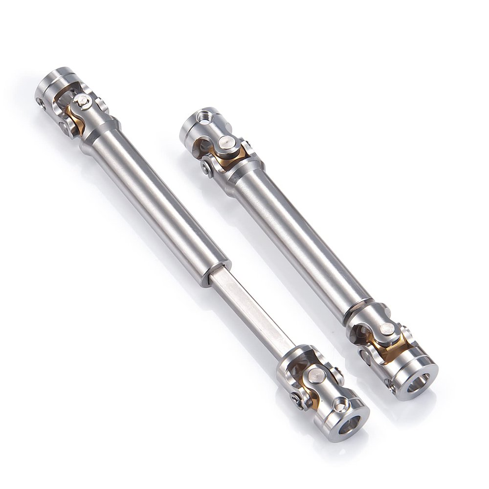 RC-Hub 1Pcs RC Driveshafts Metal Drive Shaft 45-50/47-57/55-67/60-80mm for 1:14 Tamiya Trailer Tractor Truck RC Crawler Car (70-90mm)