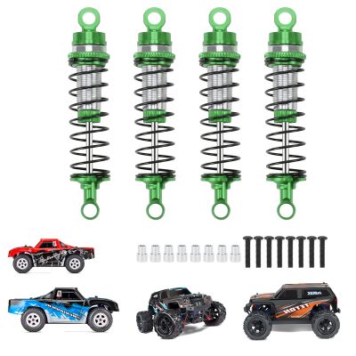 RCAWD Shock Absorber Damper for LaTrax Teton & Desert Prerunner 1/18 Upgrades Scale 4WD Monster Truck, Adjustable Front Rear RC Shocks Parts for #7660, 76064-5, 76054-1,#76054-5 Green