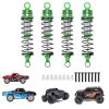 RCAWD Shock Absorber Damper for LaTrax Teton & Desert Prerunner 1/18 Upgrades Scale 4WD Monster Truck, Adjustable Front Rear RC Shocks Parts for #7660, 76064-5, 76054-1,#76054-5 Green view 1