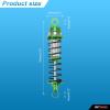 RCAWD Shock Absorber Damper for LaTrax Teton & Desert Prerunner 1/18 Upgrades Scale 4WD Monster Truck, Adjustable Front Rear RC Shocks Parts for #7660, 76064-5, 76054-1,#76054-5 Green view 2