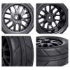 CrazyHobby Pre-Glued OD 2.56" 12mm Hex Wheels Rims & Rubber Tires 26mm for 1/10 Scale On Road Racing Car Drift RC Touring Car, Set of 4 (Color C) view 3