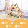 HONEY JOY Triangle Climber, Kids Wooden Climbing Triangle Ladder, 3 Different Climbing Ladders, Indoor Climbing Toys for Playground, Gym & Daycare, Gift for Boys Girls 3+ (Colorful) view 3