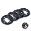 Zolikar RC 1.9 Beadlock Wheel Rings 4Pcs for 1/10 Scale RC Crawler SCX10 D90 Wraith Upgrades, Black view 1