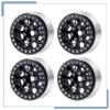 Zolikar RC 1.9 Beadlock Wheel Rings 4Pcs for 1/10 Scale RC Crawler SCX10 D90 Wraith Upgrades, Black view 4