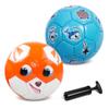 Toddler Soccer Ball Size 2 - Small Soft Kids Ball 2 Pack for Ages 1-3 3-5 - Cartoon Sports Toy Boys Girls - Soccer Gift for Indoor Outdoor Games - Birthday/First/Valentine Gift for Toddlers Kids view 1