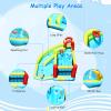 HONEY JOY Inflatable Water Slide, Water Bounce House & Water Park w/Splash Pool & Slides, Climbing Wall, Indoor Outdoor Blow up Water Slides Inflatables for Kids and Adults Backyard(with 480w Blower) view 2