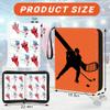 Hockey Card Binder,9-Pocket Hockey Trading Card Binder with 900 Card Sleeves Refillable Cards Album Case for Cards Collection Baseball Football Hockey Basketball Sports Cards (Hockey) view 2