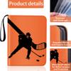 Hockey Card Binder,9-Pocket Hockey Trading Card Binder with 900 Card Sleeves Refillable Cards Album Case for Cards Collection Baseball Football Hockey Basketball Sports Cards (Hockey) view 3