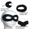 4 Pieces Superhero Mask Halloween Robber Dress Up Masks Black Felt Eye Masks Cosplay Half Masks with Elastic Rope view 3