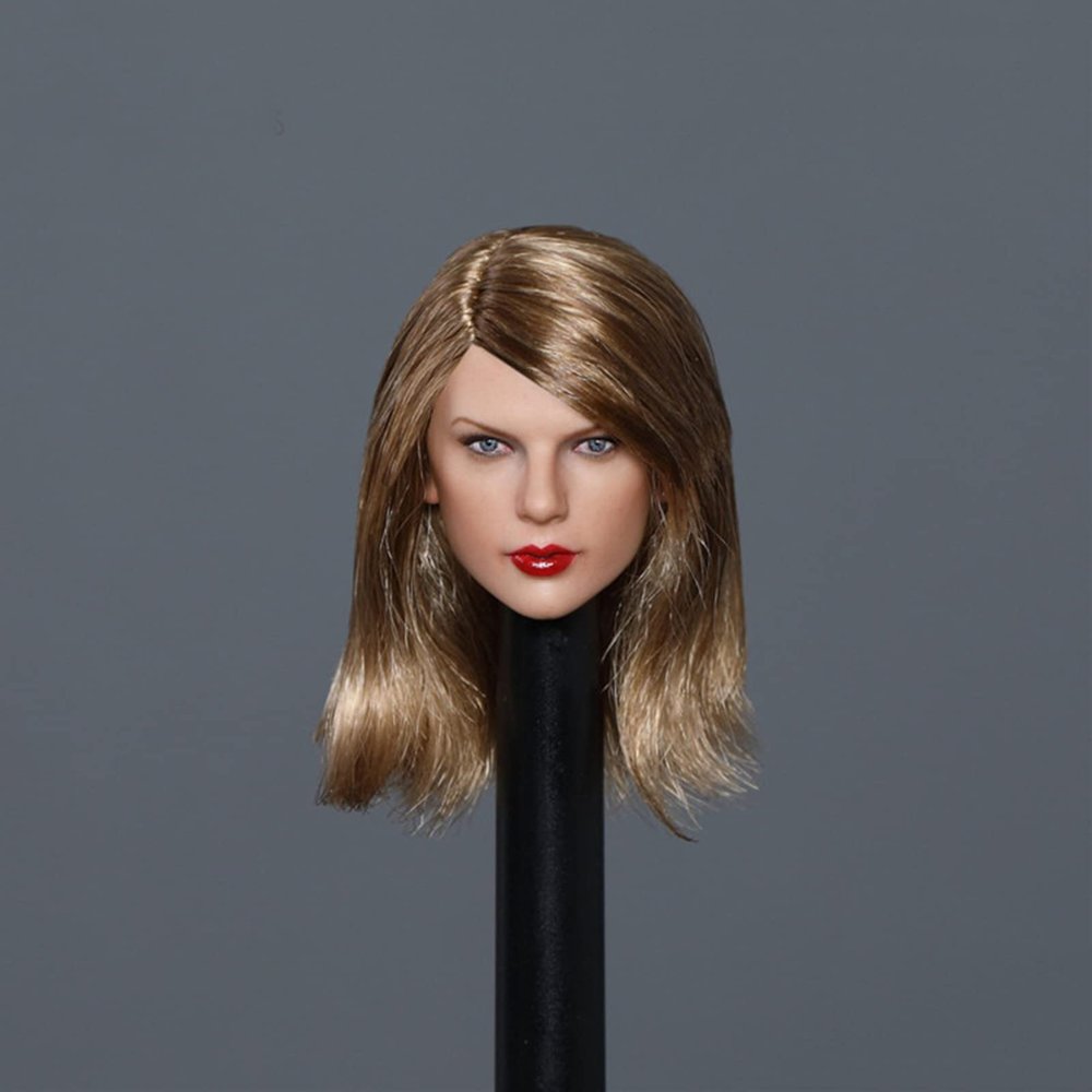 1/6 Scale Female Figure Head Sculpt, Little Asian Beauty Head Sculpture, GC045ABC, Doll Head for 12 Inch Action Figure, B