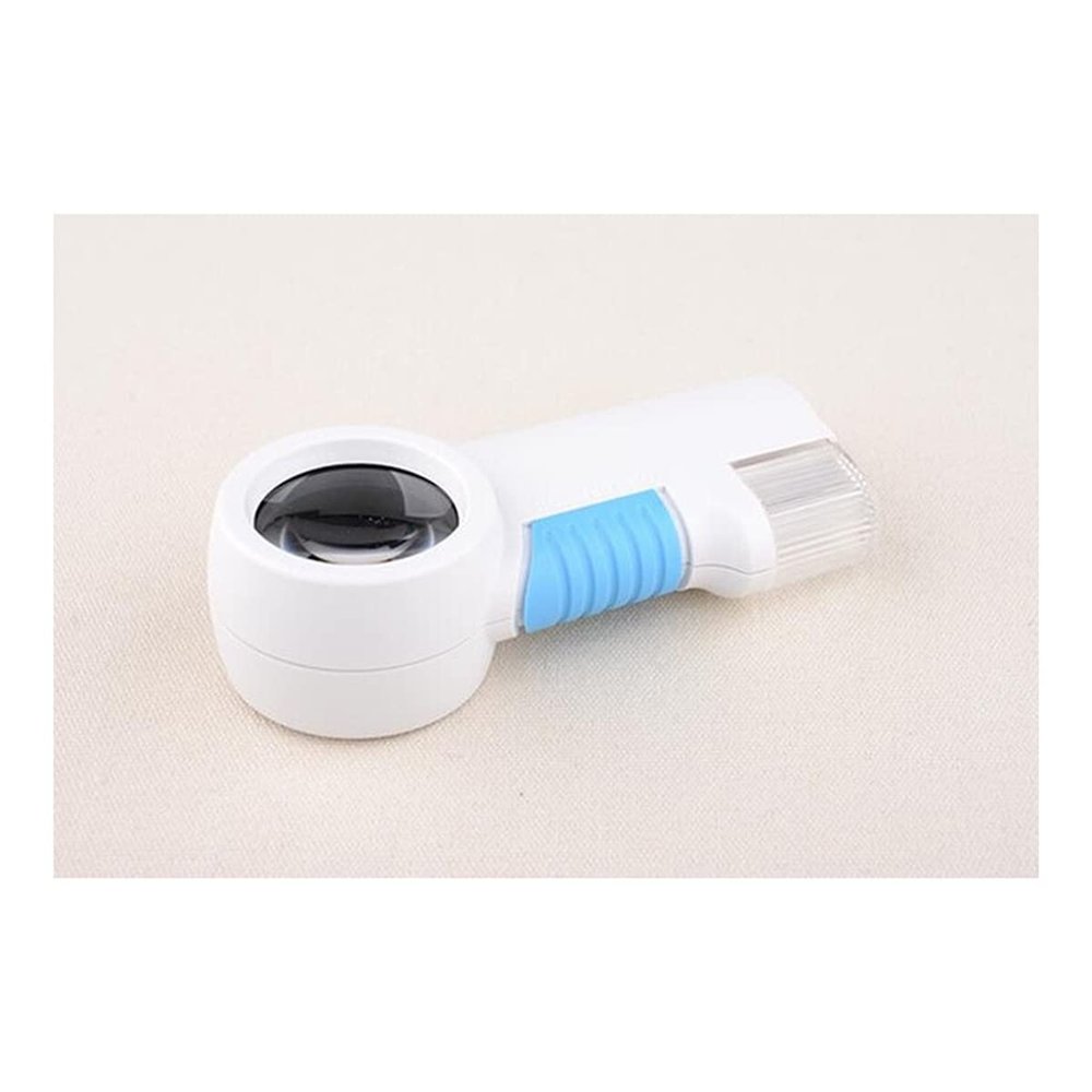 Microscope Accessories Kit 12X 38MM LED Illuminated Pocket Magnifier Microscope Slides