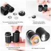 Lab Microscope Slides 2 Pieces 60X Mini Pocket Portable Microscope, with 3 Light Microscope Parts view 3