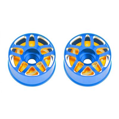 Nexxspeed Aluminum Rear Wheel Rim Offset 1.5mm (BLUE) - Kyosho Mini-Z MR03 / MR04 / RC28 Team Kit