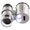 Microscope Accessories Kit Mini 60X Magnifier Microscope Loupe with LED Light Microscope Slides view 4