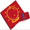 DOARLUO Altar Tarot Cloth Embroidery Crystal Ball Pattern Tablecloth Astrology Tarot Divination Cards with Tarot Pouch (Red) view 2