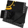 DOARLUO Altar Tarot Cloth Embroidery Crystal Ball Pattern Tablecloth Astrology Tarot Divination Cards with Tarot Pouch (Black(Silver Lace)) view 1
