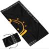 DOARLUO Altar Tarot Cloth Embroidery Crystal Ball Pattern Tablecloth Astrology Tarot Divination Cards with Tarot Pouch (Black(Silver Lace)) view 3