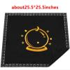 DOARLUO Altar Tarot Cloth Embroidery Crystal Ball Pattern Tablecloth Astrology Tarot Divination Cards with Tarot Pouch (Black(Silver Lace)) view 4