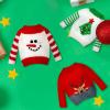 Chalyna 6 Pcs Christmas Doll Clothes Christmas Accessories Outfit Small Sweater Knitted Clothing Xmas Accessory Santa Clothing Accessories Clothes, Doll is Not Included(Cute) view 2