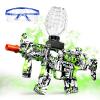 Anstoy Gel Ball Blaster Gun  Automatic Splat Orby Gun with High-Power Rapid Shooting, Outdoor Battle Toy for Teens & Adults, Team Games, Christmas & Birthday Gifts, Graffiti Skull Design, Green view 1
