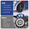 GoHooby 12mm Hex RC Wheels and Tires Pre-Mounted OD 2.55in Compatible with Traxxas Tamiya 1/10 RC On-Road Touring Car (Color 4) view 3