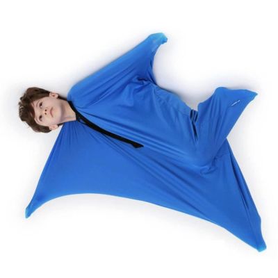 telusu Sensory Full Body Sock for Kids & Adults with Autism Compression Snuggle Cozy Sensory Sack Toys Has Calming Effect On Child with Special Needs (Color : Blue, Size : Small)