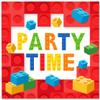 40PCS Building Blocks Themed Paper Napkins Toy Brick Dinner Paper Napkin Set Disposable for Birthday Party Supplies Tableware Decoration view 4