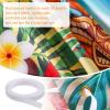 2 Pcs Hawaiian Aloha Backdrop Luau Grass Table Skirt Set Halloween Table Skirt Set Party Backdrop Hawian Theme Birthday Supplies for Hawaiian Luau Birthday Halloween Indoor Outdoor Decorations view 4