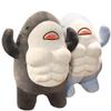 ELAINREN Cuddly Gray Muscle Shark Stuffed Pillow Super Soft Abs Shark Plush Toy Gifts/17.7'' view 4