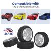 GoHooby 12mm Hex RC Wheel and Tires OD 2.6in Pre-Mounted Set, Compatible with Traxxas Tamiya 1/10 RC On-Road Touring Car (Color 5) view 3