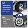 GoHooby 12mm Hex RC Wheel and Tires OD 2.6in Pre-Mounted Set, Compatible with Traxxas Tamiya 1/10 RC On-Road Touring Car (Color 5) view 4