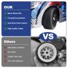 4-Pack 1:10 Scale RC On-Road Racing Tires and Wheels with Foam Inserts 12mm Hex Hub Fits for Traxxas Redcat Tamiya TT-02 (Color B) view 3