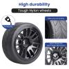 4-Pack 1:10 Scale RC On-Road Racing Tires and Wheels with Foam Inserts 12mm Hex Hub Fits for Traxxas Redcat Tamiya TT-02 (Color B) view 4