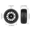 4-Pack 1:10 Scale RC On-Road Racing Tires and Wheels with Foam Inserts 12mm Hex Hub Fits for Traxxas Redcat Tamiya TT-02 (Color A) view 2
