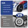 4-Pack 1:10 Scale RC On-Road Racing Tires and Wheels with Foam Inserts 12mm Hex Hub Fits for Traxxas Redcat Tamiya TT-02 (Color A) view 4