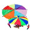 1-12M Kids Play Rainbow Parachute with Handle, Adult Kids Outdoor Activities Lawn Games Birthday Party Toys Parachute, with Storage Bag (Size : 10m/32.8ft) view 1