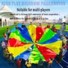 Outdoor Game Parachute with Handle, Adult Kids Teamwork Group Activity Game Parachute, Physical Training Games for Kids (Size : 8m/26.24ft) view 2