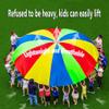Outdoor Game Parachute with Handle, Adult Kids Teamwork Group Activity Game Parachute, Physical Training Games for Kids (Size : 8m/26.24ft) view 3