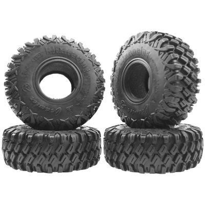 4Pack Vgoohobby 1.9inch Rubber Tires,RC Crawler Tires OD 120mm with Foam Compatible with Axial SCX10 90047 AXI03007 D90 D110 Tamiya CC01 Traxxas TRX-4 1/10 RC Crawler