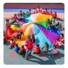 Kids Play Rainbow Parachute with Handle, Adult Kids Team Building Group Activity Teamwork Play Parachute, Sturdy Tear Resistant (Size : 3.6m/11.81ft) view 1
