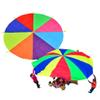 1-12M Kids Play Rainbow Parachute with Handle, Kindergarten Early Education Balance Coordination Physical Training Game Parachute (Size : 1m/3.28ft) view 1