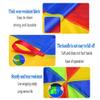 1-12M Kids Play Rainbow Parachute with Handle, Kindergarten Early Education Balance Coordination Physical Training Game Parachute (Size : 1m/3.28ft) view 4