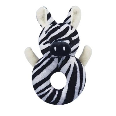 Doindute Baby Zebra Soft Rattle Toy, Zebra Plush Infant Shaker Rattle Easy-Grasp Stuffed Animal Toy, Gifts for Newborns Babies Toddlers Boys Girls, 6 Inches