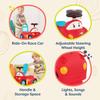 B. toys  Push CarToy  Ride  On Race Car  Walker Toy  Handle & Storage Space  Lights, Songs & Sounds  1 Year +  Rollin' Riders  Freddy Zoom view 4