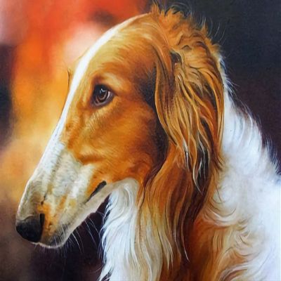 1000 Pieces Jigsaw Puzzle for Adults, Borzoi Hound Wooden Jigsaw Puzzle, Exercise Memory Relieve Stress Game Jigsaw Puzzle Family Activities Decompression Gifts