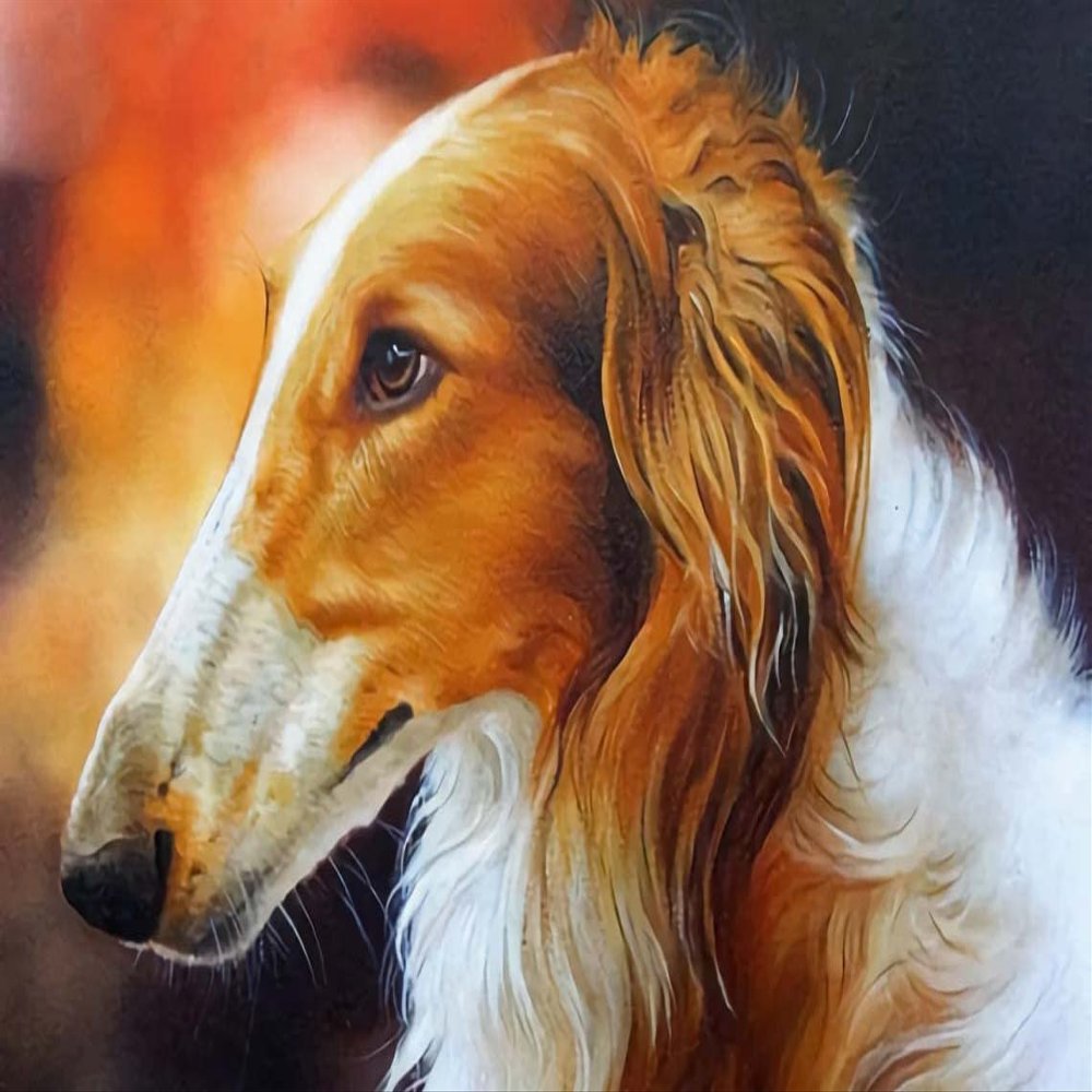 1000 Pieces Jigsaw Puzzle for Adults, Borzoi Hound Wooden Jigsaw Puzzle, Exercise Memory Relieve Stress Game Jigsaw Puzzle Family Activities Decompression Gifts