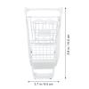LUOZZY Small Trolley Models Creative Miniature Mini Shopping Cart Supermarket Trolley Toy Desktop Decor Photo Props (White) view 2