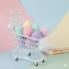 LUOZZY Small Trolley Models Creative Miniature Mini Shopping Cart Supermarket Trolley Toy Desktop Decor Photo Props (White) view 3