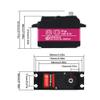 ANNIMOS 80kg High Torque RC Motor Digital Servo 1/5 Large Scale Metal Gear Waterproof view 4